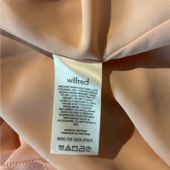 Aritzia Wilfred Twirl Midi Skirt In Peach M - Picture 8 of 9
